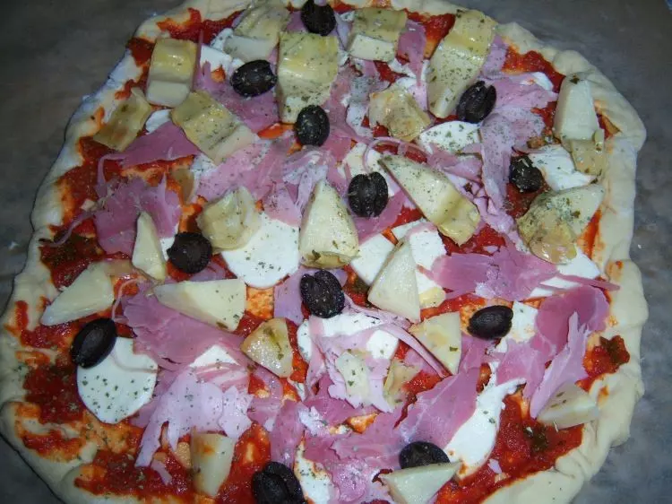 Meine Pizza mit Farina Tipo 00 und Semola Rimacinata di Grano Du