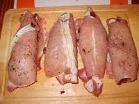 Schweinerücken mit Rotkraut gefüllt