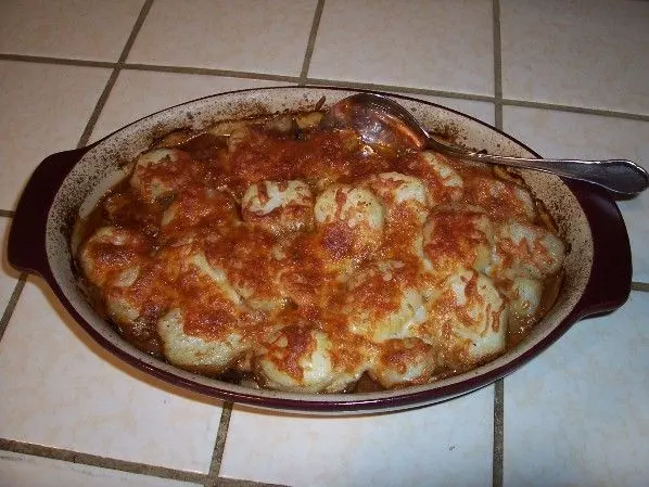Champignonragout mit Kartoffelhaube