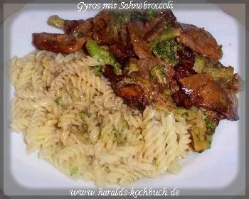 Gyros mit Sahnebroccoli