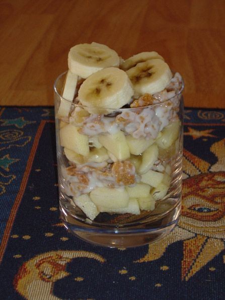 Apfel-Bananen-Crunch