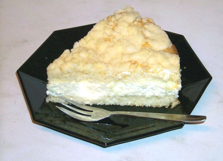 Streuselkuchen mit Vanillecreme