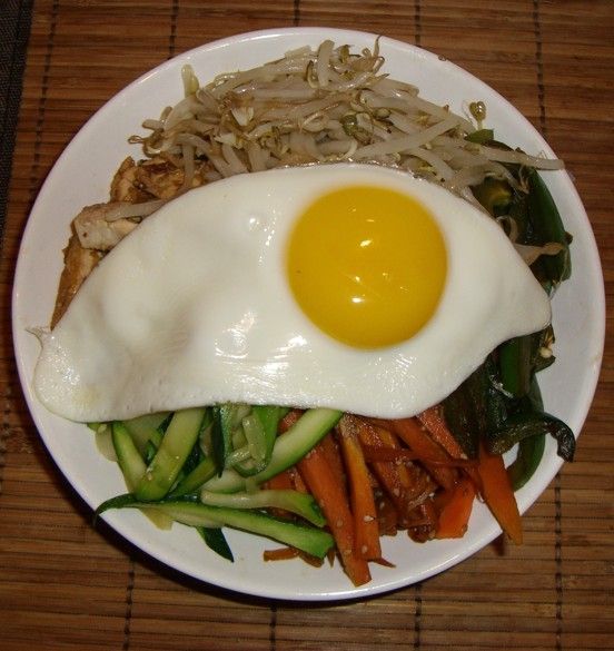 Bibimbap vegetarisch (Korea)
