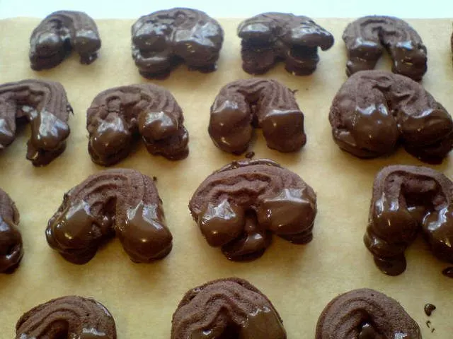 Schokoladenhörnchen, gefüllt
