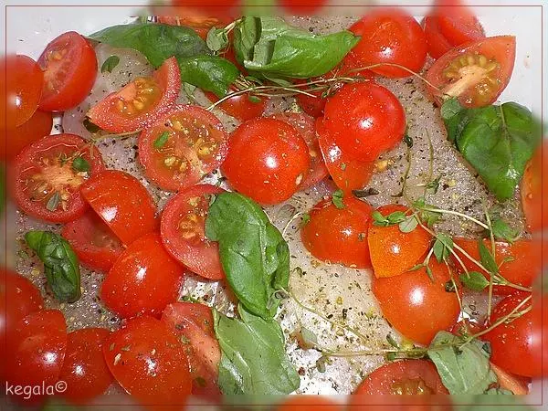 Fischgratin mit Tomaten