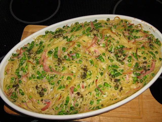 Spaghetti-Carbonara-Auflauf