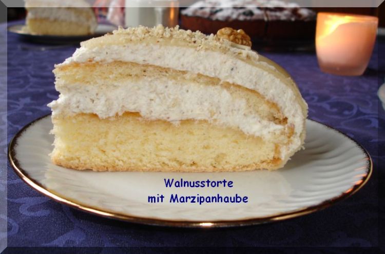 Walnusstorte mit Marzipanhaube | Kochmeister Rezept