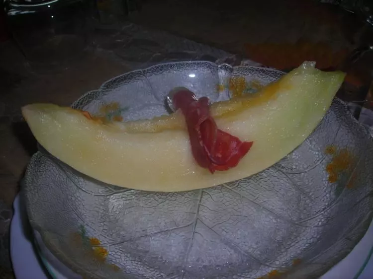 Prosciutto e melone Parmaschinken mit Melone