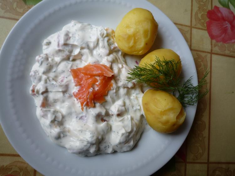 Pellkartoffeln mit Lachsremoulade | Kochmeister Rezept