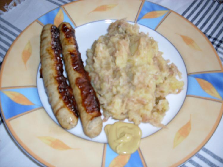 Bratwürstchen mit Wirsingpüree | Kochmeister Rezept Bratwürstchen mit Wirsingpüree | Kochmeister Rezept