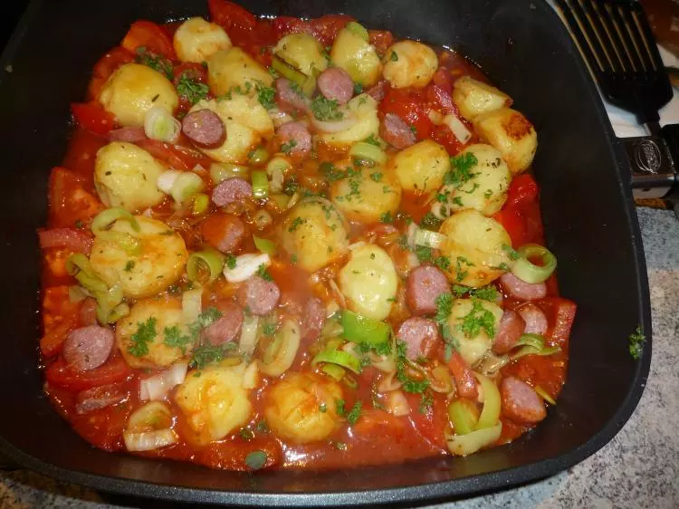 Kabanossi-Kartoffel-Pfanne