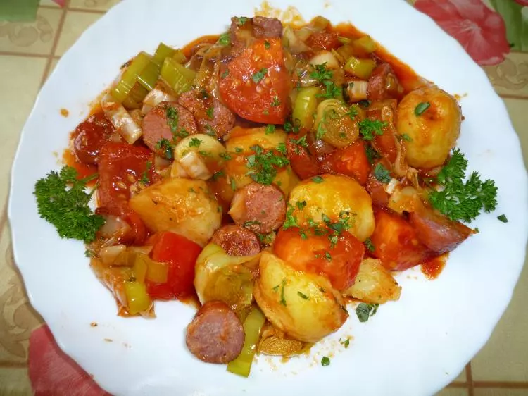 Kabanossi-Kartoffel-Pfanne