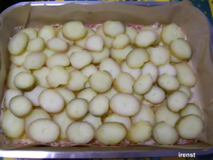 Kartoffel-Blätterteig-Quiche andersrum