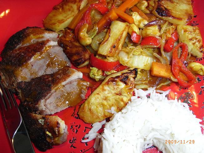 Gemüse-China-Ananas-Pfanne | Ein Kochmeister Rezept ...