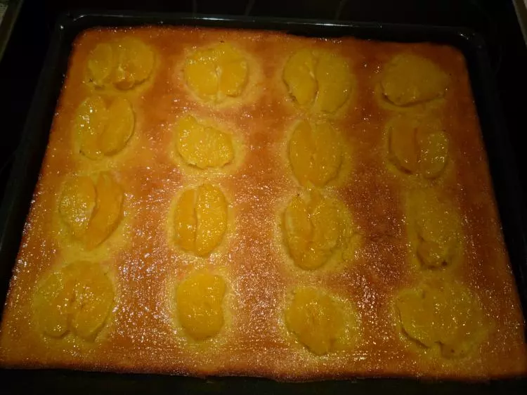 Orangen-Rührkuchen vom Blech