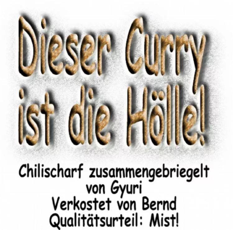Curry, scharf