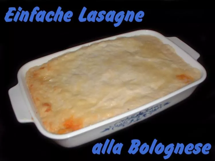 Einfache Lasagne alla Bolognese