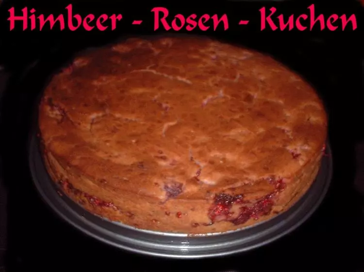 Himbeer-Rosen-Kuchen