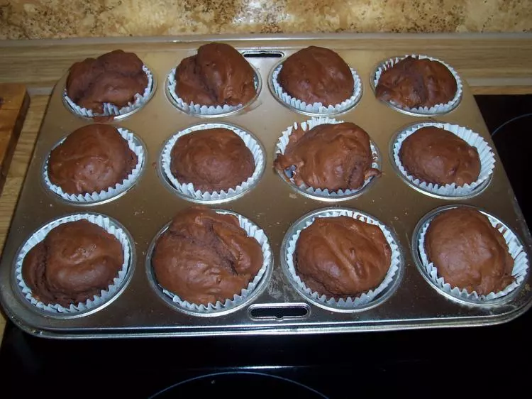 Nikas einfache Schokomuffins