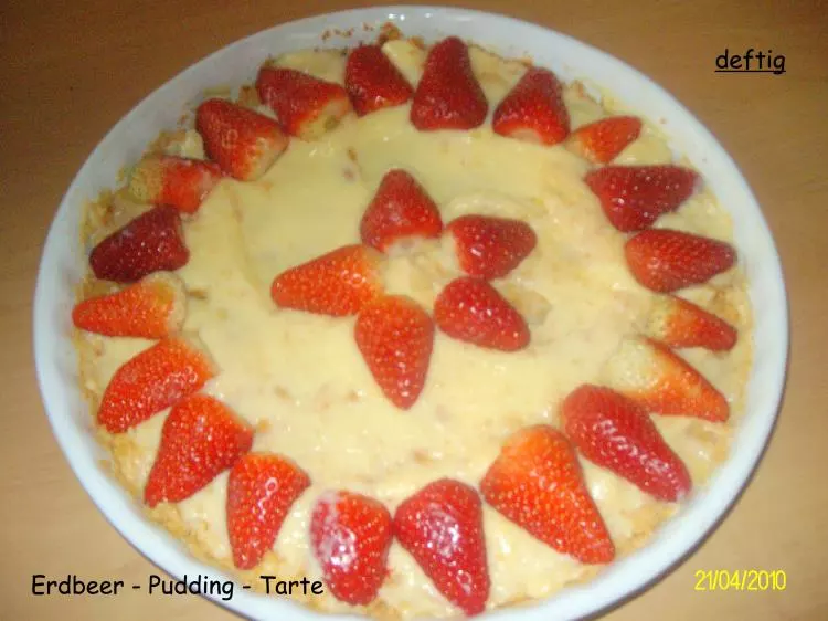 Erdbeer-Pudding-Tarte