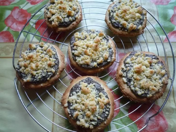 Mohntaler mit Orangenstreuseln