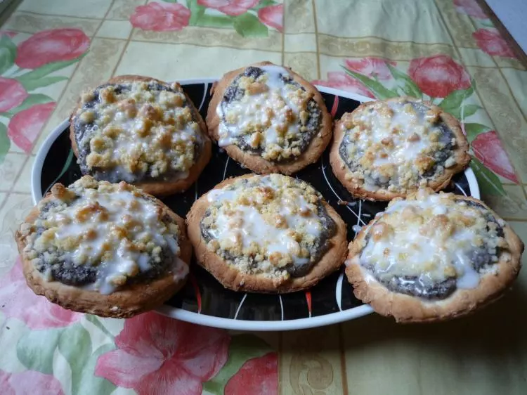 Mohntaler mit Orangenstreuseln