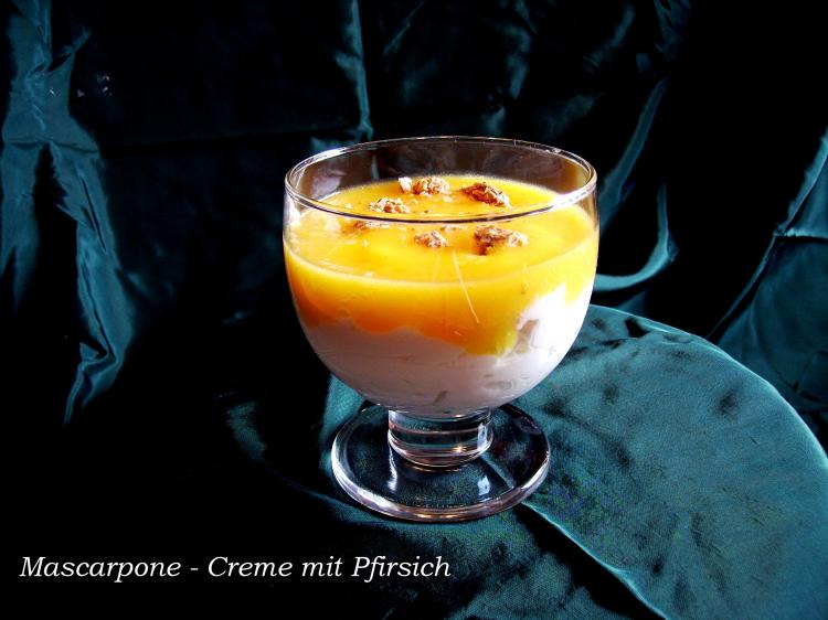 Mascarpone-Creme mit Pfirsich | Kochmeister Rezept