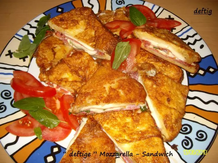 "deftige" Mozzarella Sandwich