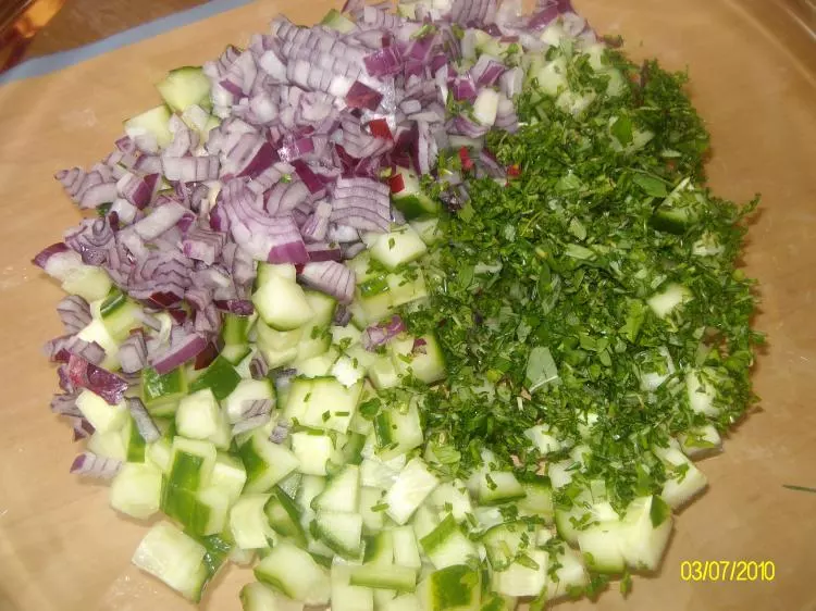 "deftiger" Reis-Kräuter-Salat