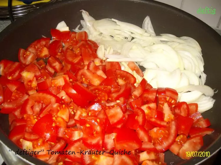 "deftiges" Tomaten-Kräuter-Quiche 