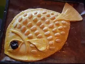 Apfelkuchen in Fischform