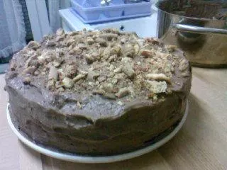Schoko-Kuchen mit Honig-Natron Teig