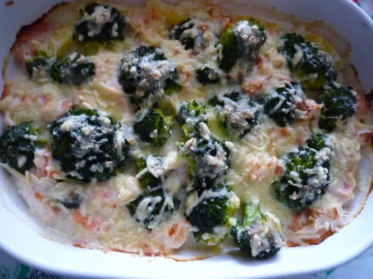 Broccoli - Lachs - Gratin