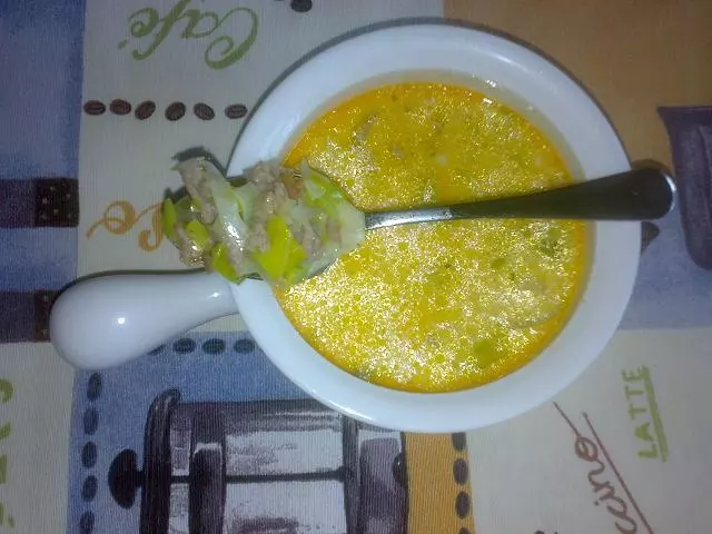 Porree-Zwiebel-Suppe