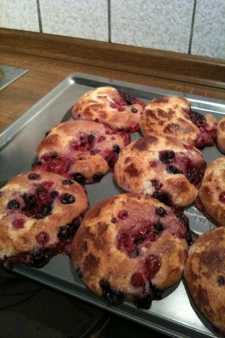 Brombeer-Frischkäse-Muffins