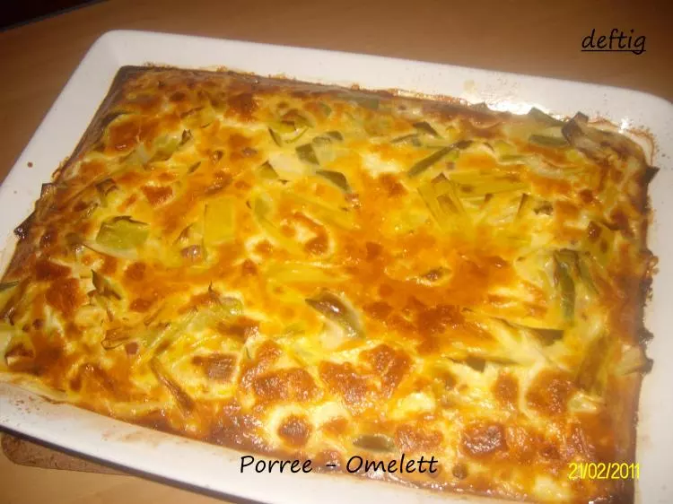 Porree-Omelett
