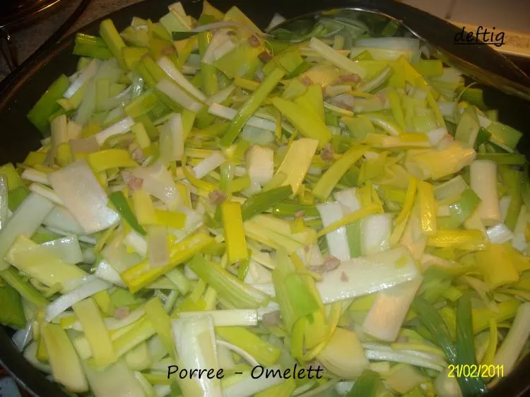 Porree-Omelett
