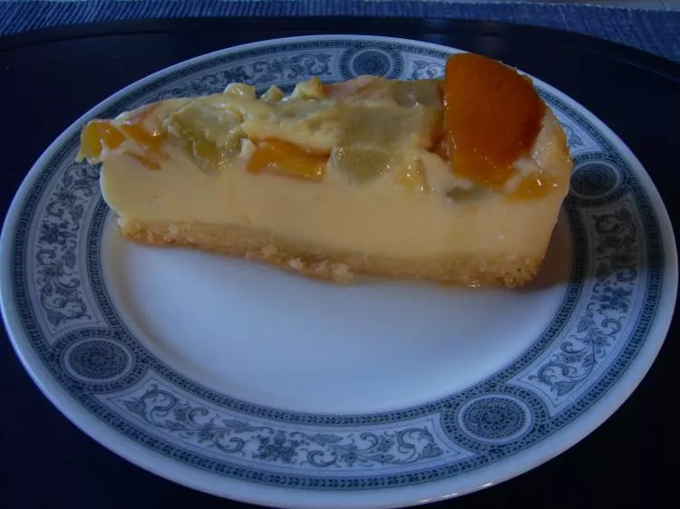 Pfirsich-Rhabarber-SchmaPu-Torte
