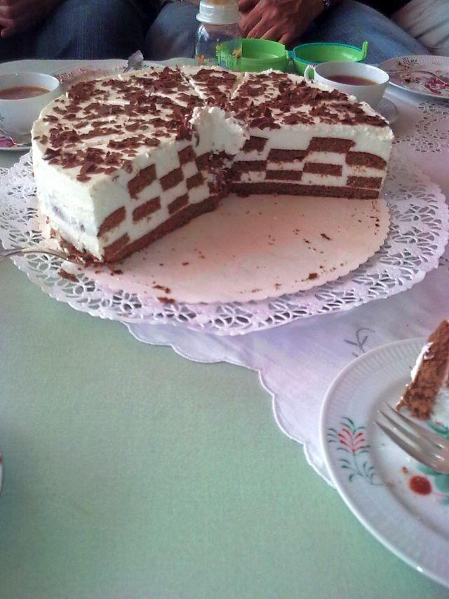 Schachbrett-Torte