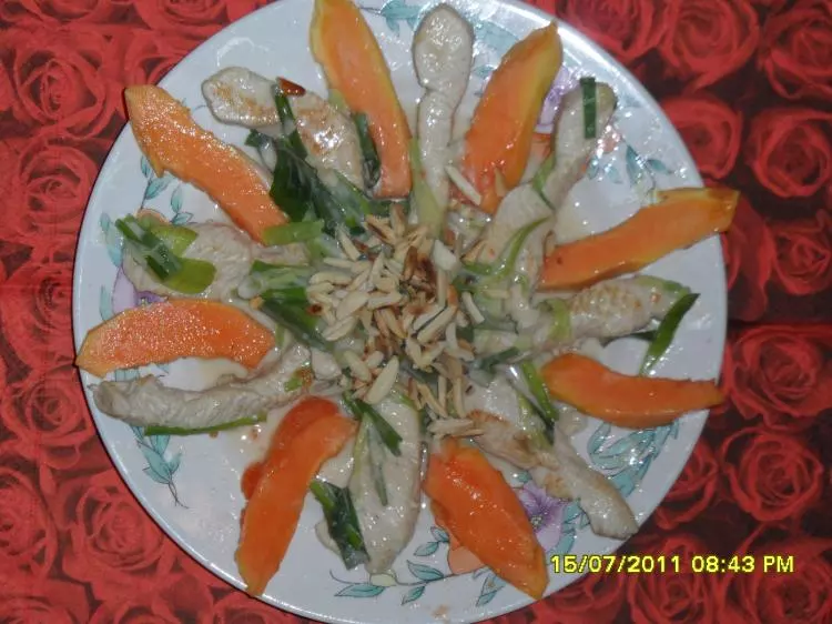 Putenschnitzel Papaya