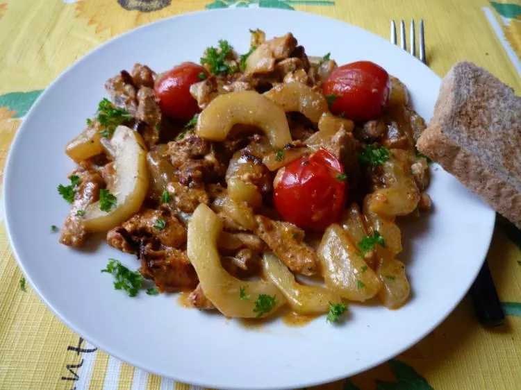 Schmorgurken-Gyros-Pfanne