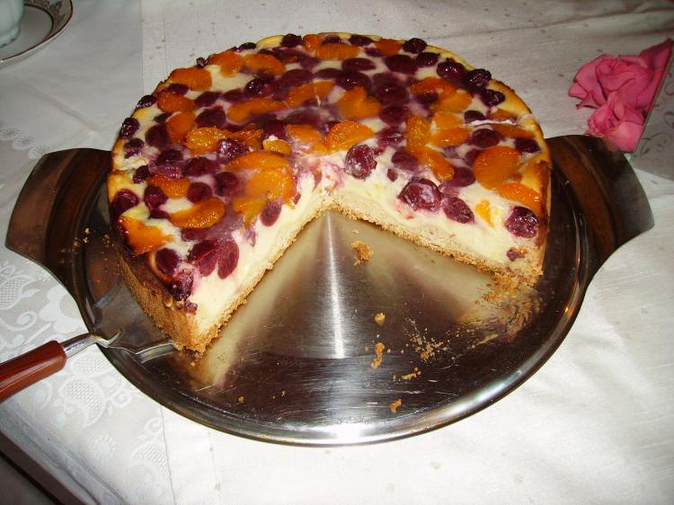 Quark Schmand Obst Kuchen Kochmeister Rezept