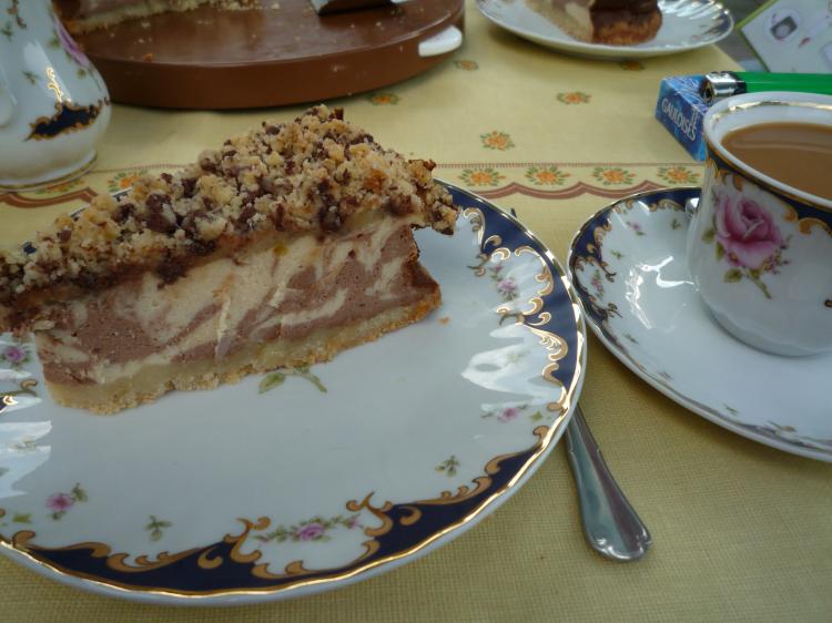 Marmorierter Käsekuchen mit Schokostreuseln | Ein Kochmeister Rezept ...