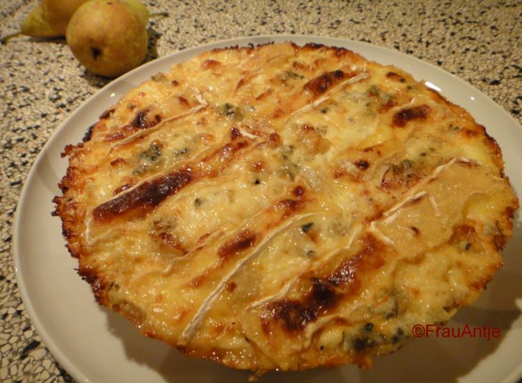 Birnen-Quiche mit Camembert und Gorgonzola | Kochmeister Rezept