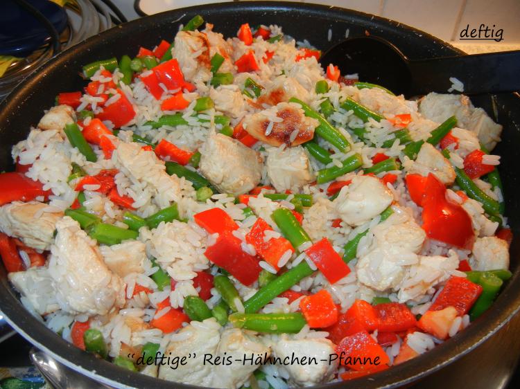 "deftige" Reis-Hähnchen-Pfanne | Kochmeister Rezept "deftige" Reis-Hähnchen-Pfanne | Kochmeister Rezept
