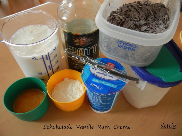 Schokolade-Vanille-Rum-Creme | Kochmeister Rezept