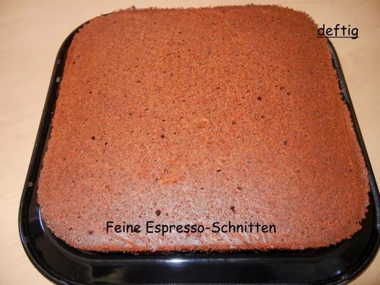 Feine Espresso-Schnitten