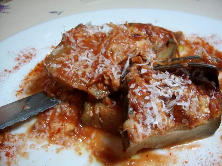 Auberginen-Tomaten-Gratin