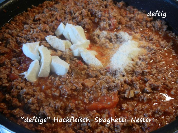 &amp;quot;deftige&amp;quot; Hackfleisch-Spaghetti-Nester | Kochmeister Rezept