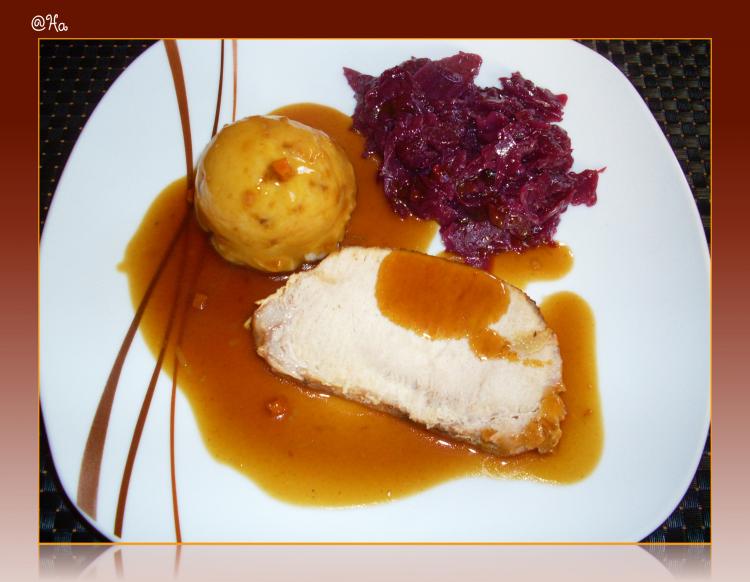 Gebackenes Schweinefleisch